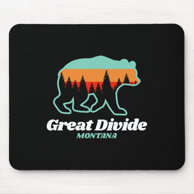 Underbar Divide Montana Skiing Snowboarding Bear Musmatta (Framsidan)