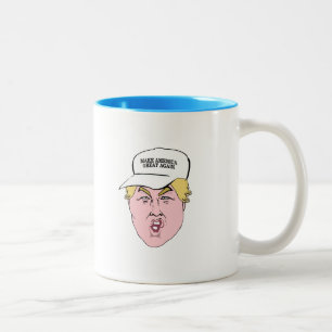 Underbar Donald Trump karikatyrhatt Två-Tonad Mugg