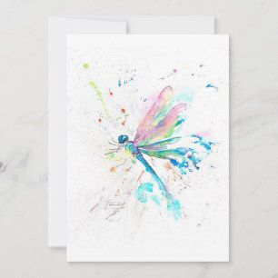 Underbar Dragonfly-färgstark Cute Gift for Mor Meddelande