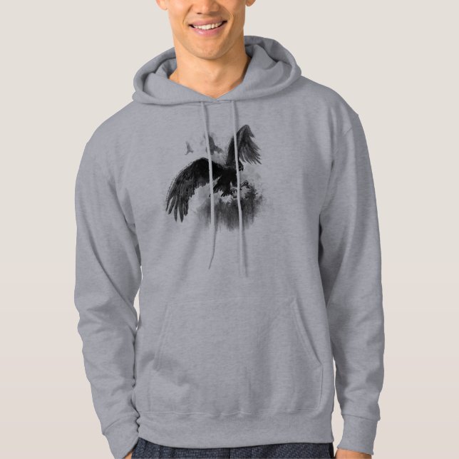 Underbar Eagles-skiss Hoodie (Framsida)