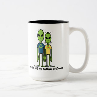 Underbar eco-vänskapsmatch gåvaidé för honom Två-Tonad mugg