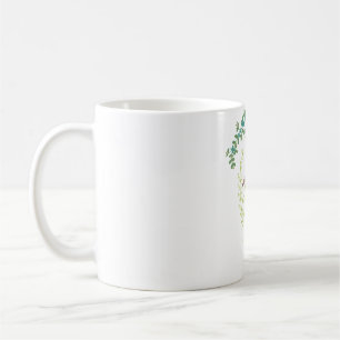 Underbar Egret-blommigten mönster Kaffemugg