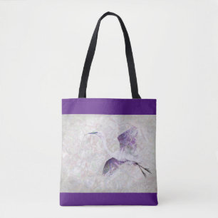 Underbar Egret Digital Art Tote Bag Tygkasse