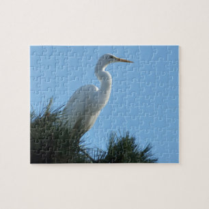 Underbar Egret i Sunny Florida Pussel
