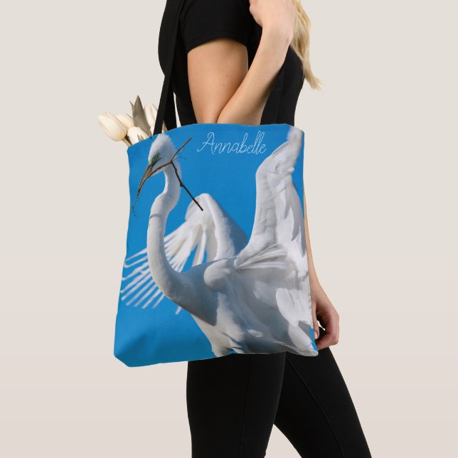 Underbar Egret Tygkasse (Närbild)