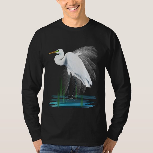 Underbar Egretskjorta Tee Shirt (Framsida)