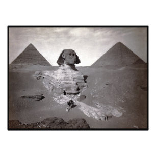 Underbar Egypten för Sphinx & Giza Pyramids Necrop Fototryck