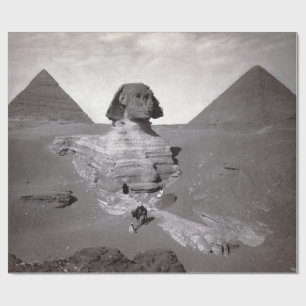 Underbar Egypten för Sphinx & Giza Pyramids Necrop Presentpapper