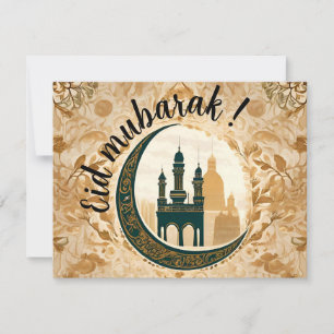 Underbar "Eid Mubarak" Kort