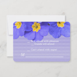 underbar, elegant blåblommor osa bröllop kort