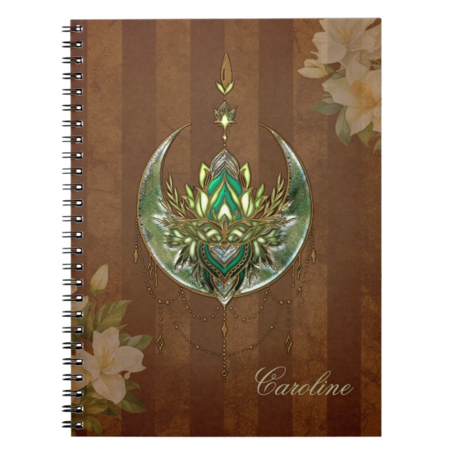 underbar elegant lotus blommar anteckningsbok (Framsidan)