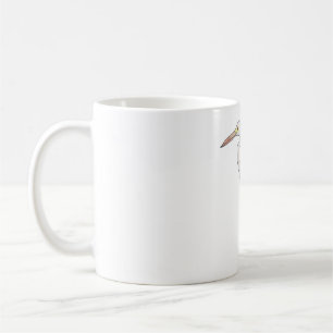 Underbar fågelkonst kaffemugg