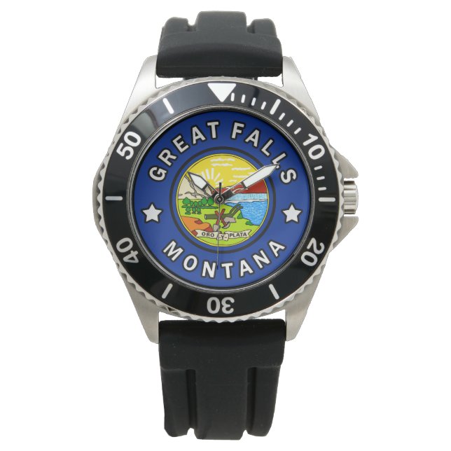 Underbar Falls Montana Armbandsur (Framsida)