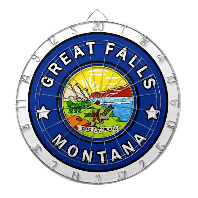 Underbar Falls Montana Darttavla (Framsidan)