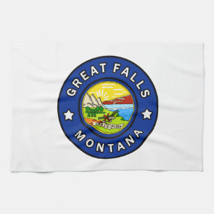 Underbar Falls Montana Kökshandduk
