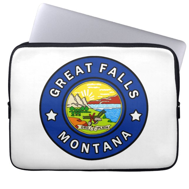 Underbar Falls Montana Laptop Fodral (Framsidan)