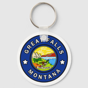 Underbar Falls Montana Nyckelring
