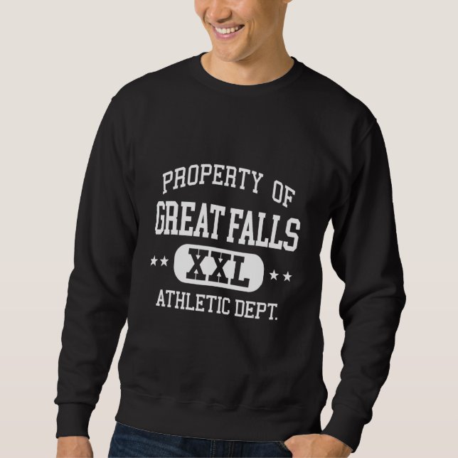 Underbar Falls Retro Athletic Egendom Dept 1 Lång Ärmad Tröja (Framsida)
