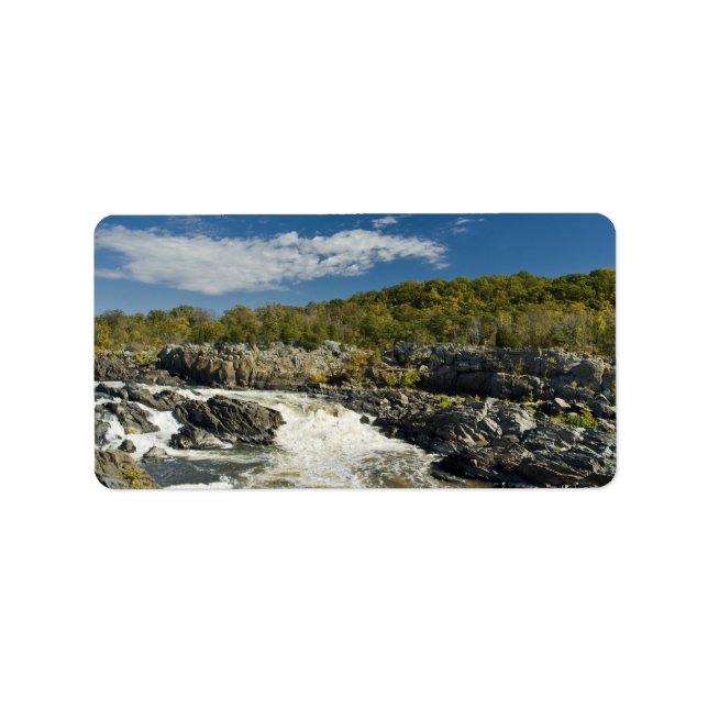 Underbar Falls Virginia Adressetikett (Framsidan)