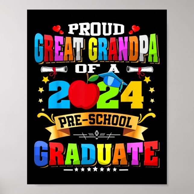Underbar farfar av Student-funny familjemilj 2024 Poster (Framsidan)