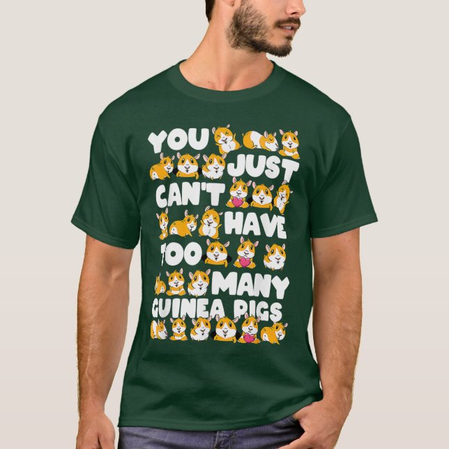 Underbar Färgad Guinea Gris Gift Hamster T Shirt (Framsida)