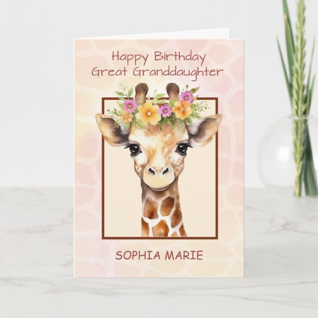 Underbar farmaceuter Personalize Birthday Safari Kort (Framsida)