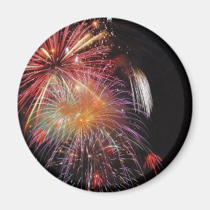 Underbar Fireworks-natt Magnet