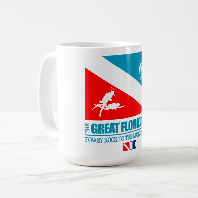 Underbar Florida Reef (sq) Kaffemugg (Framsida vänster)