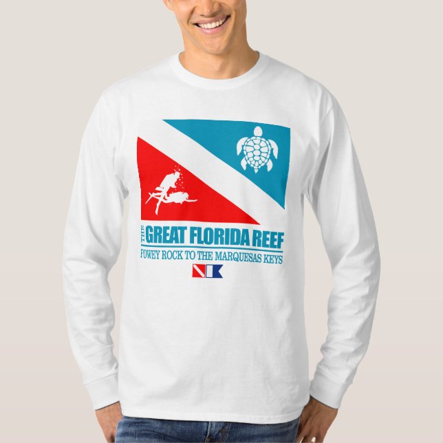 Underbar Florida Reef (sq) T Shirt (Framsida)