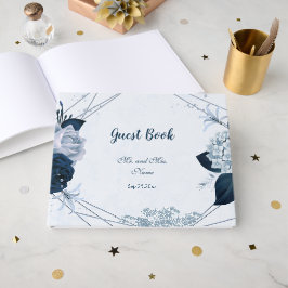 underbar flotta och dammig blåa blommor botanik gästböcker