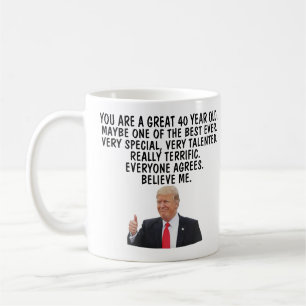Underbar födelsedag, 40-årsdag mugg, 40-årsdag kaffemugg