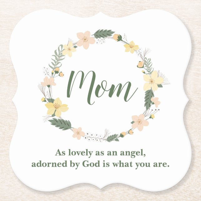 Underbar för Mamma Underlägg Papper (Framsida)