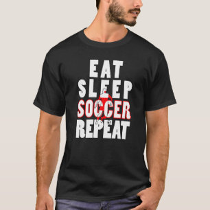 Underbar för upprepning av en fotbollsspelares eat t shirt
