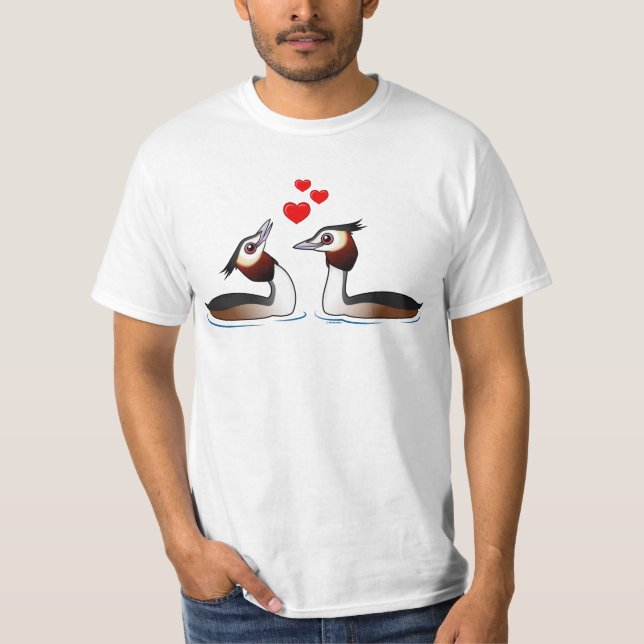 Underbar förälskade krönade doppingar tee shirt (Framsida)