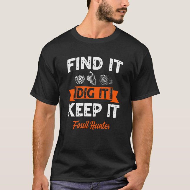 Underbar Fossil Hunter Quote Kärlek Fossil Hunting T Shirt (Framsida)