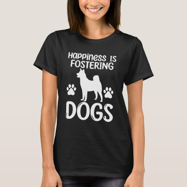 Underbar Foster Hund Say Pet Adoption Hundar Räddi T Shirt (Framsida)