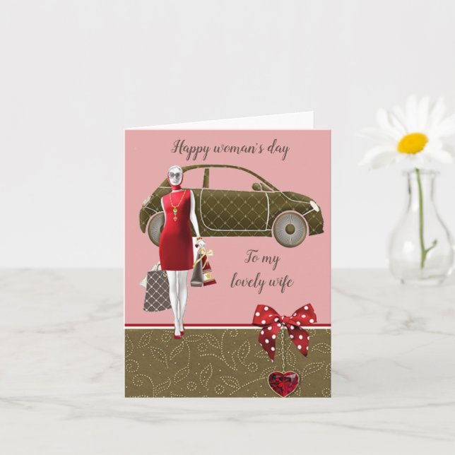 Underbar fru stor kort (Liten växt)