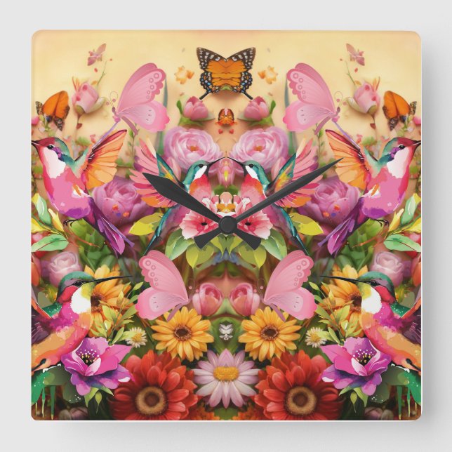 underbar fyrkantig klocka (Framsida)