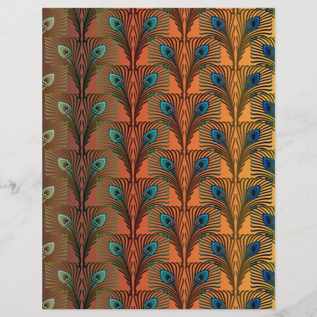 Underbar Gatsby Feathers art deco design (Framsida)