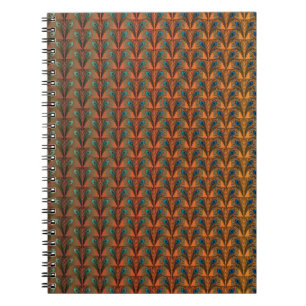 Underbar Gatsby Feathers art deco design Anteckningsbok Med Spiral