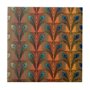 Underbar Gatsby Feathers art deco design Kakelplatta