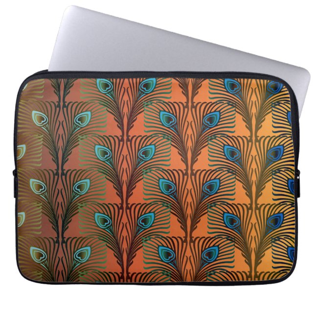 Underbar Gatsby Feathers art deco design Laptop Fodral (Framsidan)
