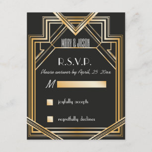 Underbar Gatsby inspirerad OSA kort
