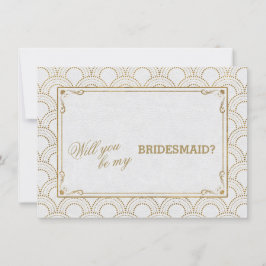 Underbar Gatsby Vintage Art Deco Bröllop Bridesmai Inbjudningar