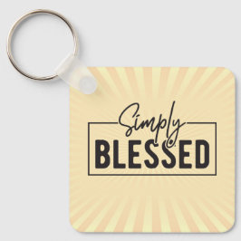 Underbar gåva! Enkelt välsignad Faith-baserad Nyckelring