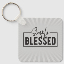 Underbar gåva! Enkelt välsignad Faith-baserad Nyckelring