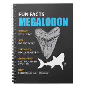 Underbar gåva för Megalodon tshirt för Anteckningsbok