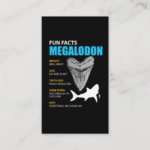 Underbar gåva för Megalodon tshirt för Visitkort
