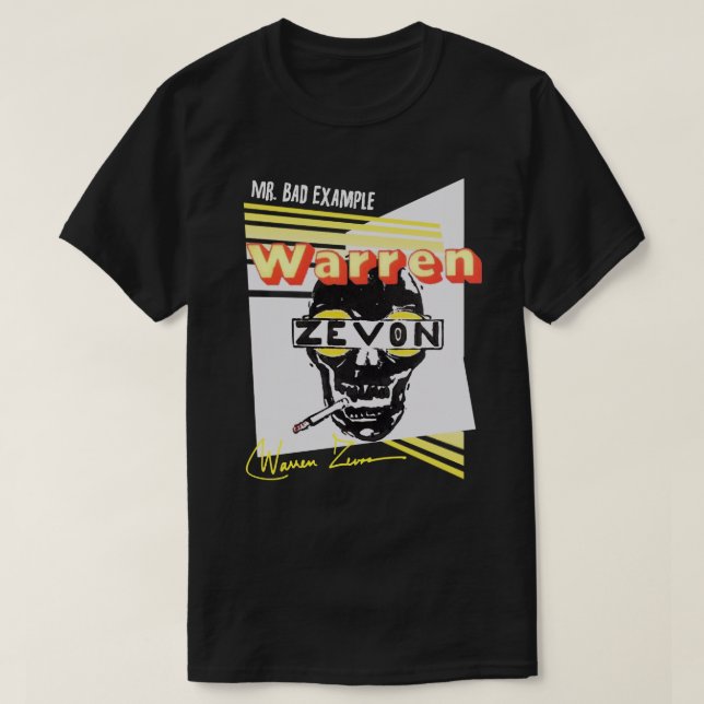 Underbar gåva till Fläkt i Warren Art Zevon-gåva T Shirt (Design framsida)