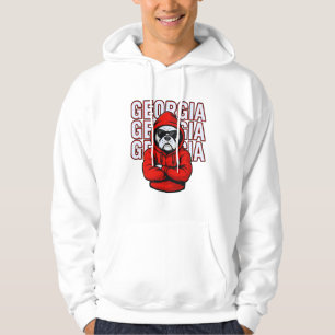 Underbar Georgia Bulldog-design för djurälskare Hoodie
